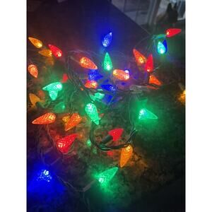 Christmas Lights Indoor/Outdoor Multicolor Lights - 4x50 Lights With Extra Bulbs
